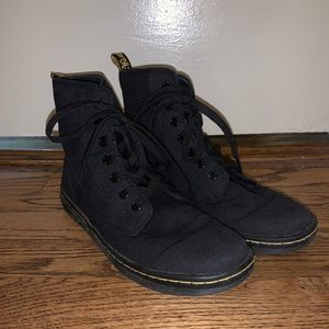 DrMartens high top canvas shoes